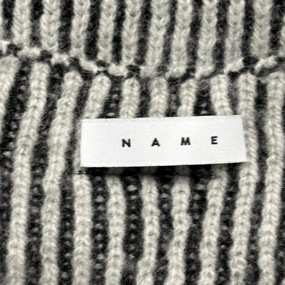Name. 25AW Reversible Wool Drivers Knit Black/Gray Size 2