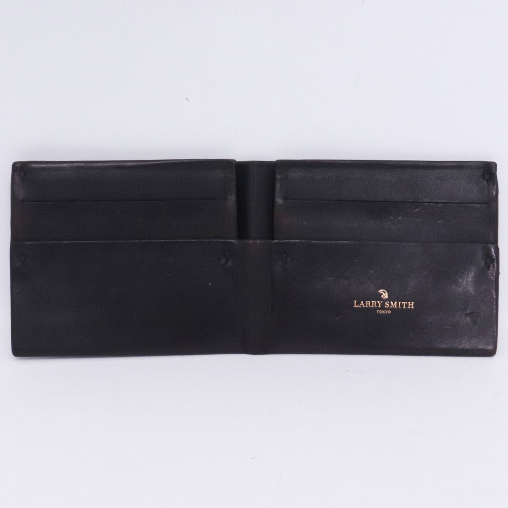 LARRY SMITH Origami Short Bi-Fold Wallet Black Size F