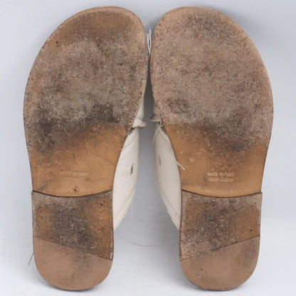 MAISON MARGIELA Canvas Slide Sandals Ivory Size EU 41