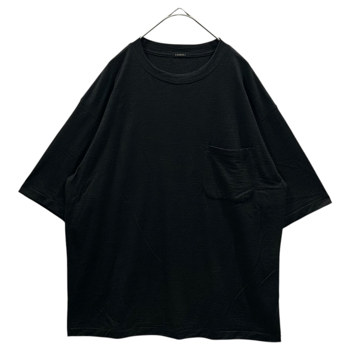 COMOLI 24SS Summer Wool Short T-Shirt Charcoal Size 2
