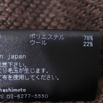 JUN HASHIMOTO 24AW Knit Jacket Mocha Size 3