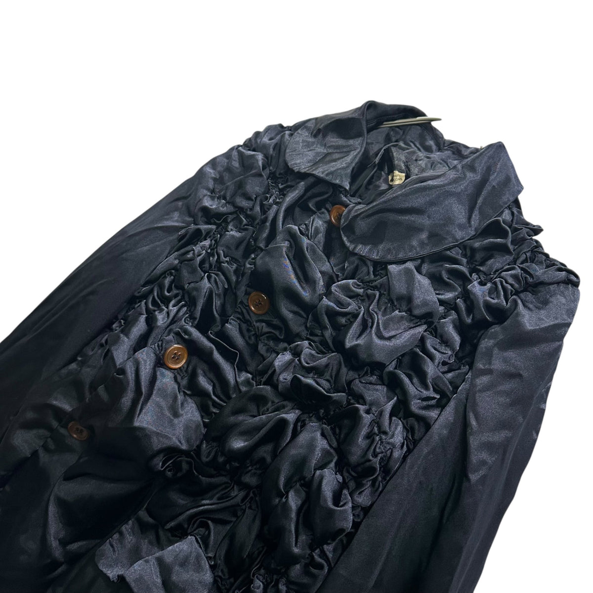 CDG CDG 26SS Gathered Round Collar Jacket Navy Size S