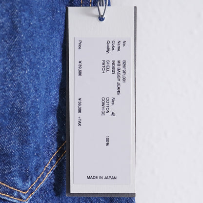 MASU 25AW MB Baggy Indigo Denim Jeans Size 42