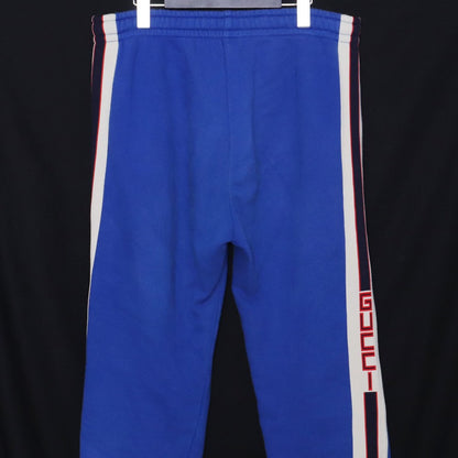 GUCCI Sidelined Technical Jersey Pants Blue Size M