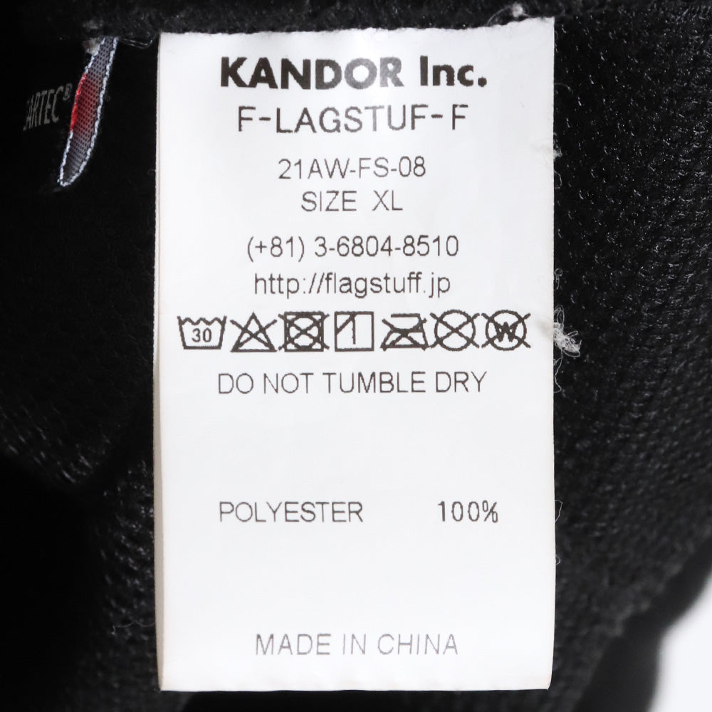 F-LAGSTUF-F 21AW Polartec Fleece G-8 Jacket Black Size XL