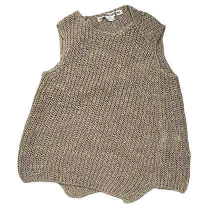COMME des GARCONS 26SS Twisted Linen Knit Vest Beige Size XS