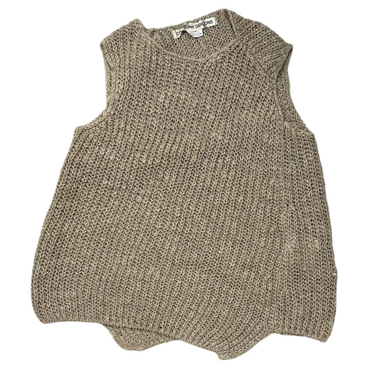 COMME des GARCONS 26SS Twisted Linen Knit Vest Beige Size XS