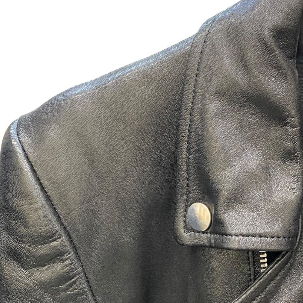 JOHN LAWRENCE SULLIVAN Sheepskin Double Jacket Black Size 38