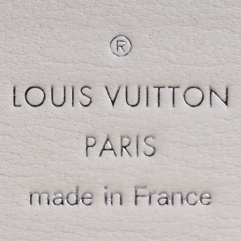 LOUIS VUITTON Monogram Zippy Python Wallet White Size F