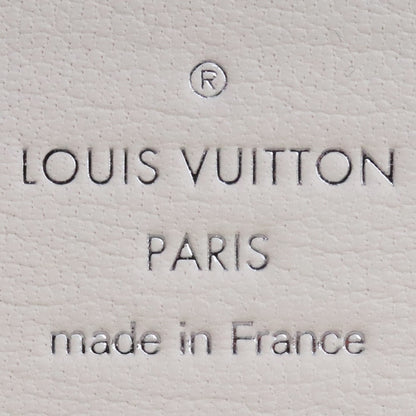 LOUIS VUITTON Monogram Zippy Python Wallet White Size F