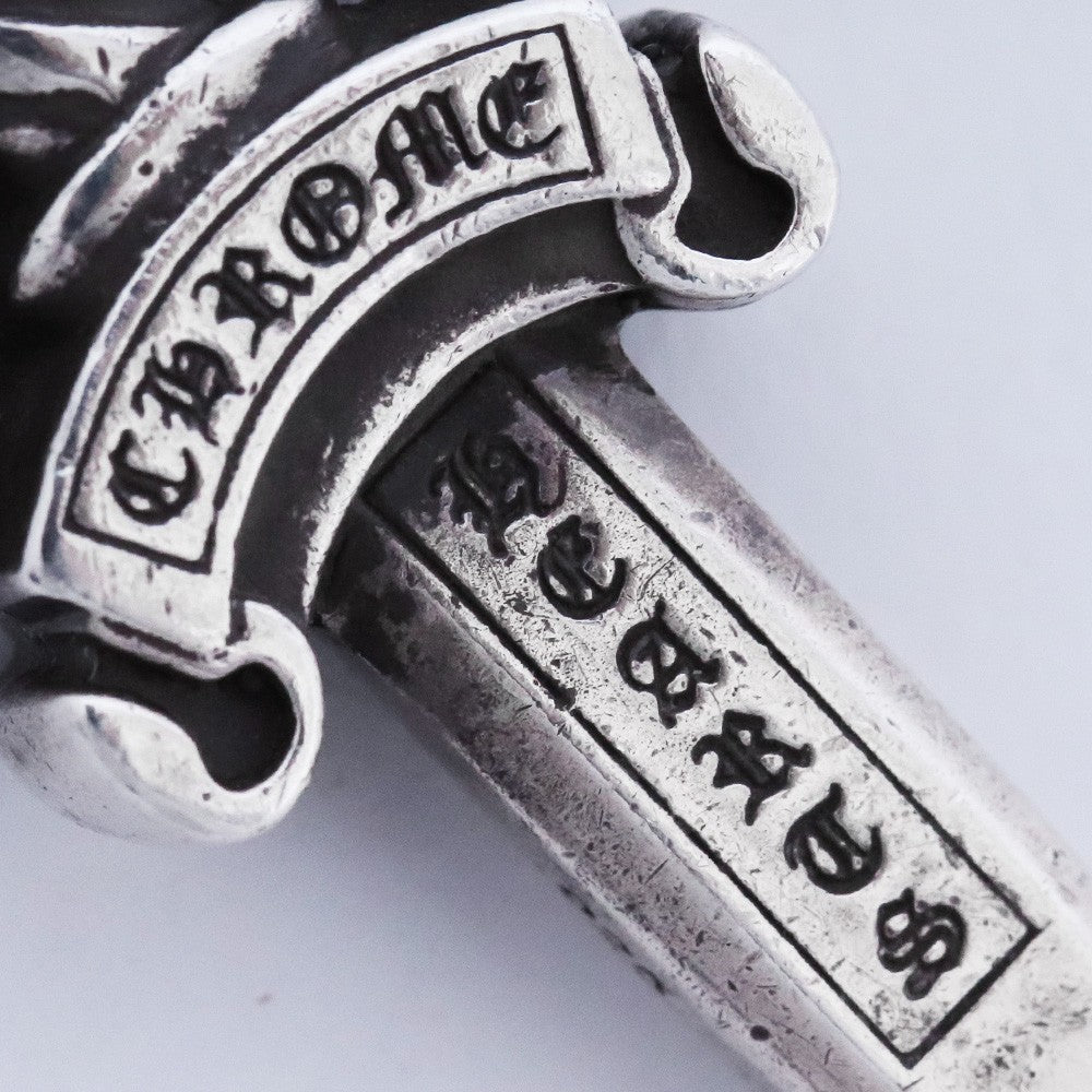 CHROME HEARTS Double Dagger Pendant Silver Size F