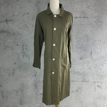 vintage Euromilitary Czech Army Work Coat Cotton