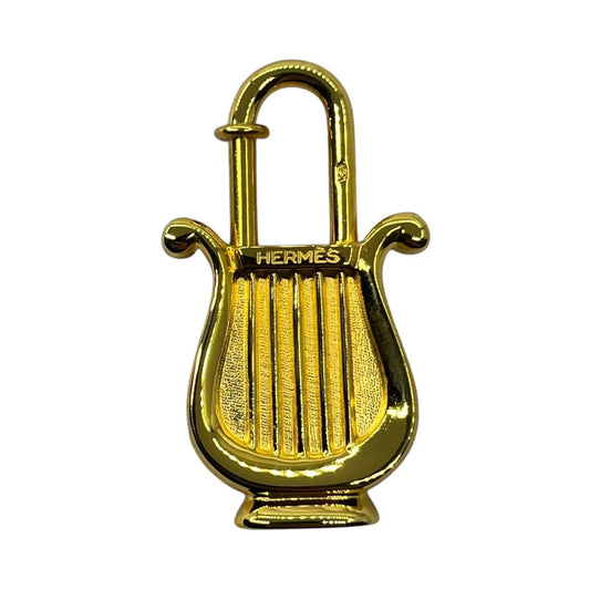 HERMES 1996 La Musique Harp Charm Gold