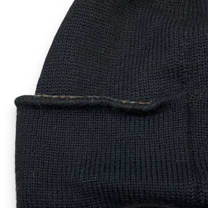 FENDI Black Wool Knit Beanie Size F