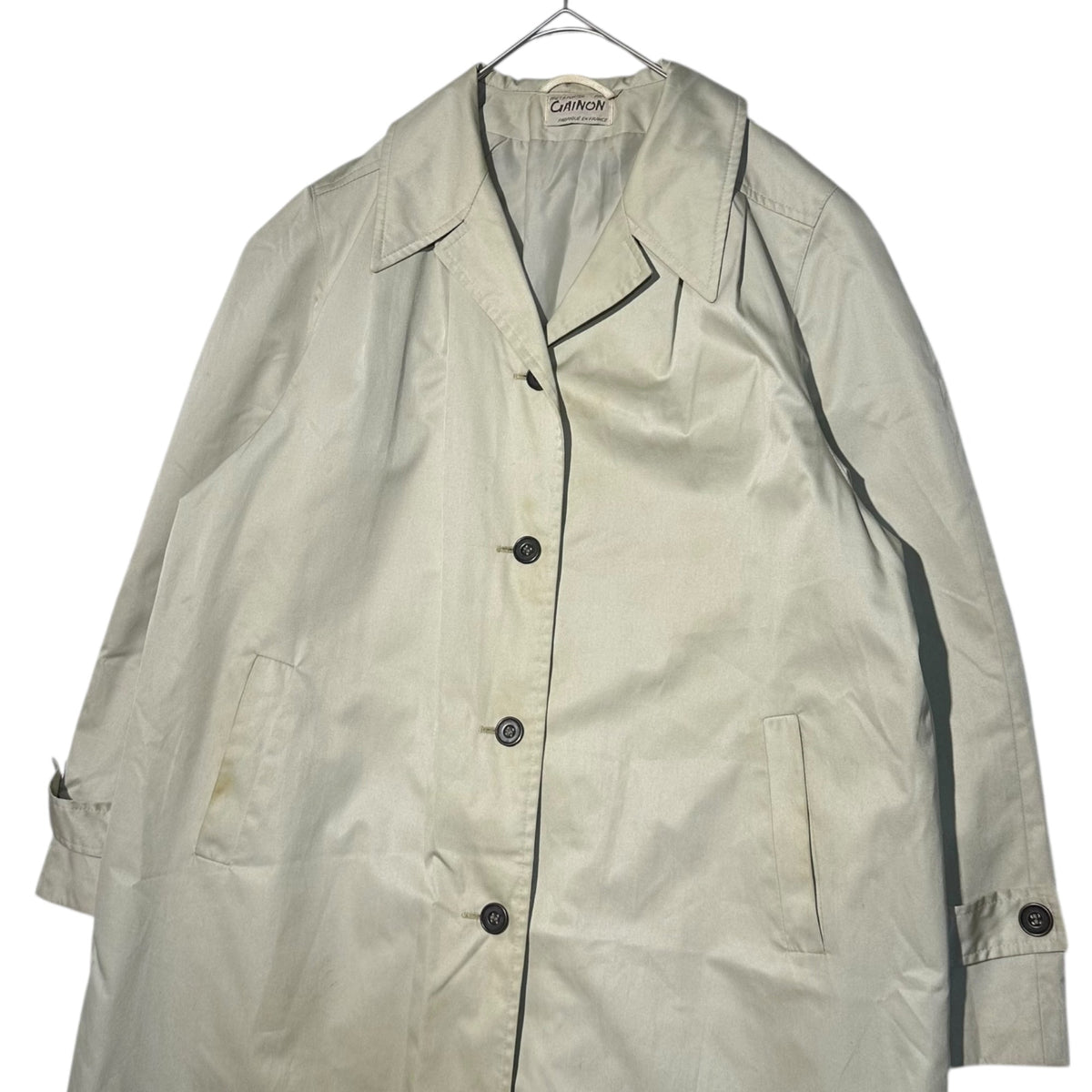 Euro vintage 70s Cotton Blend Trench Coat Size 42