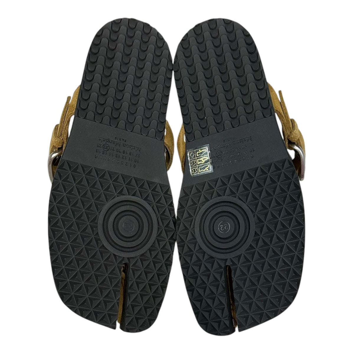 MAISON MARGIELA Tabi Anatomic Suede Sandals Cumin Size EU 40