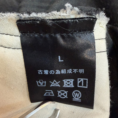 OLD PARK Remake Zip Baggy Slacks Black Size L