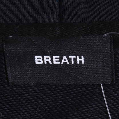 BREATH 25AW SCRIPT LOGO FADE RHINESTONE HOODIE Black Size L