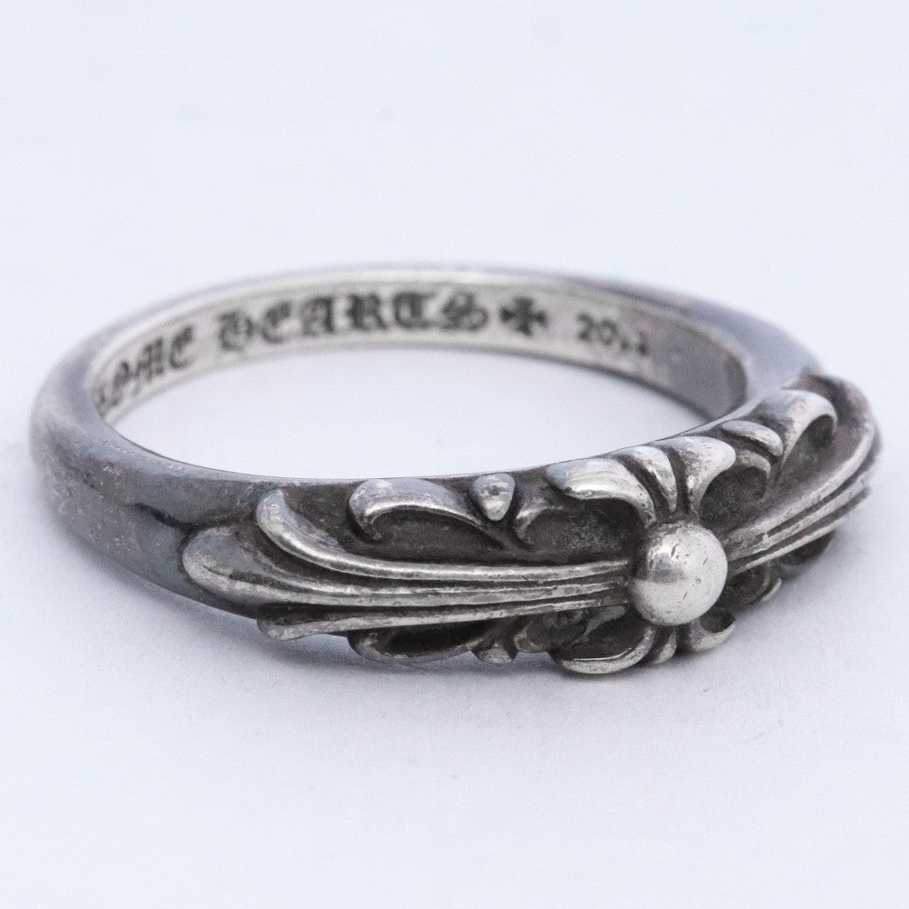 CHROME HEARTS Baby Classic Floral Ring Silver Size ONE SIZE
