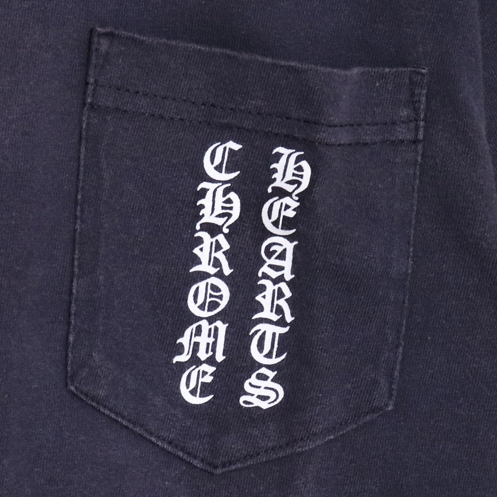 CHROME HEARTS OLD Scroll Label Pocket T-Shirt Black Size S