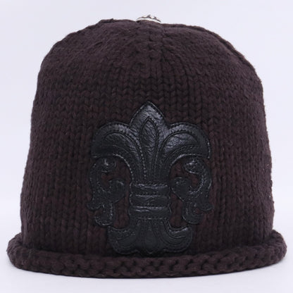 CHROME HEARTS BS Flare Patch Cotton Beanie Black Size F