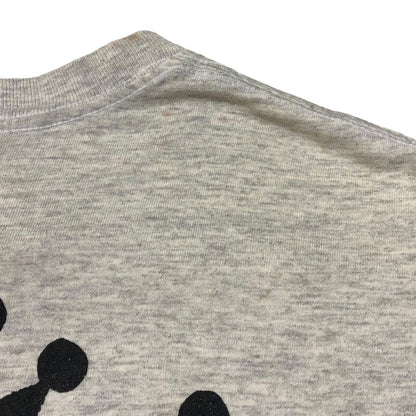 STUSSY 90s Old Skool 1992 T-Shirt Gray/Black Size SIZE L