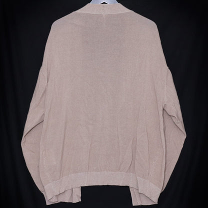 SUS-SOUS Highly Twisted Cotton Cardigan Brown Size 7