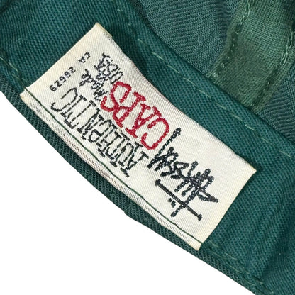 STUSSY 90s USA "STAR" Logo Snapback Cap Green Deadstock