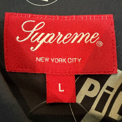 SUPREME 22AW PiL Long Sleeve Patterned Shirt Black Size L
