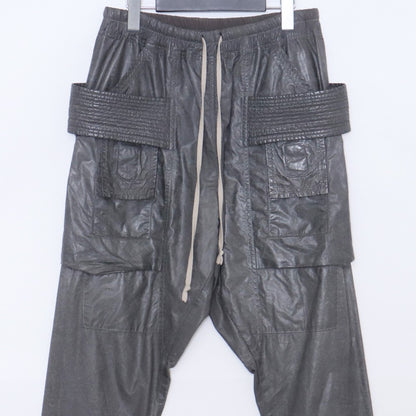 RICK OWENS DRKSHDW 15SS Coated Creatch Pants Gray Size XS