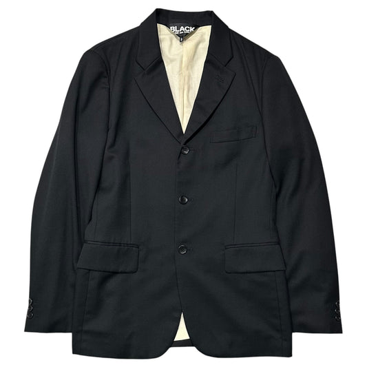 BLACK COMME des GARCONS 11AW Wool 3B Jacket Black Size S