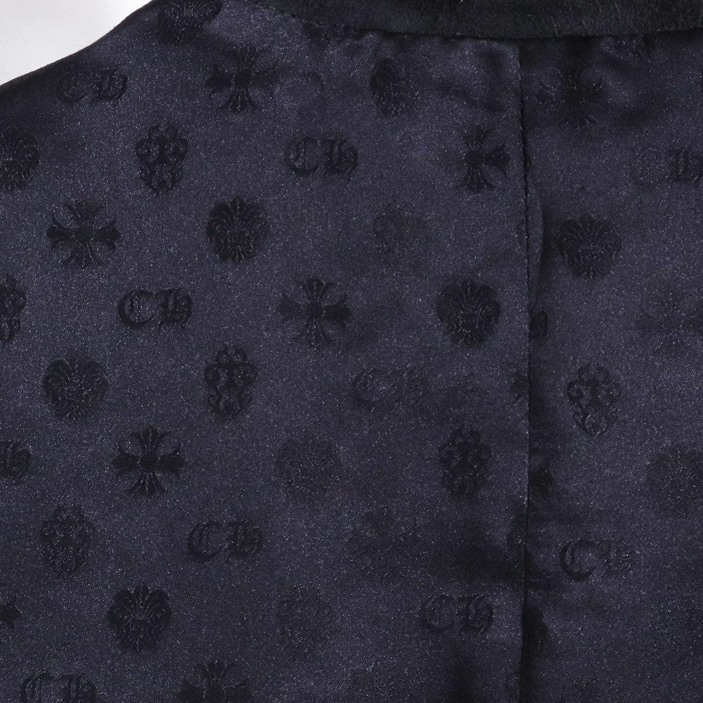 CHROME HEARTS OLD Floral Cross Suede Vest Black Size M