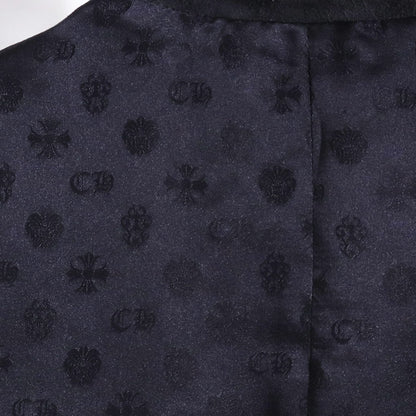 CHROME HEARTS OLD Floral Cross Suede Vest Black Size M