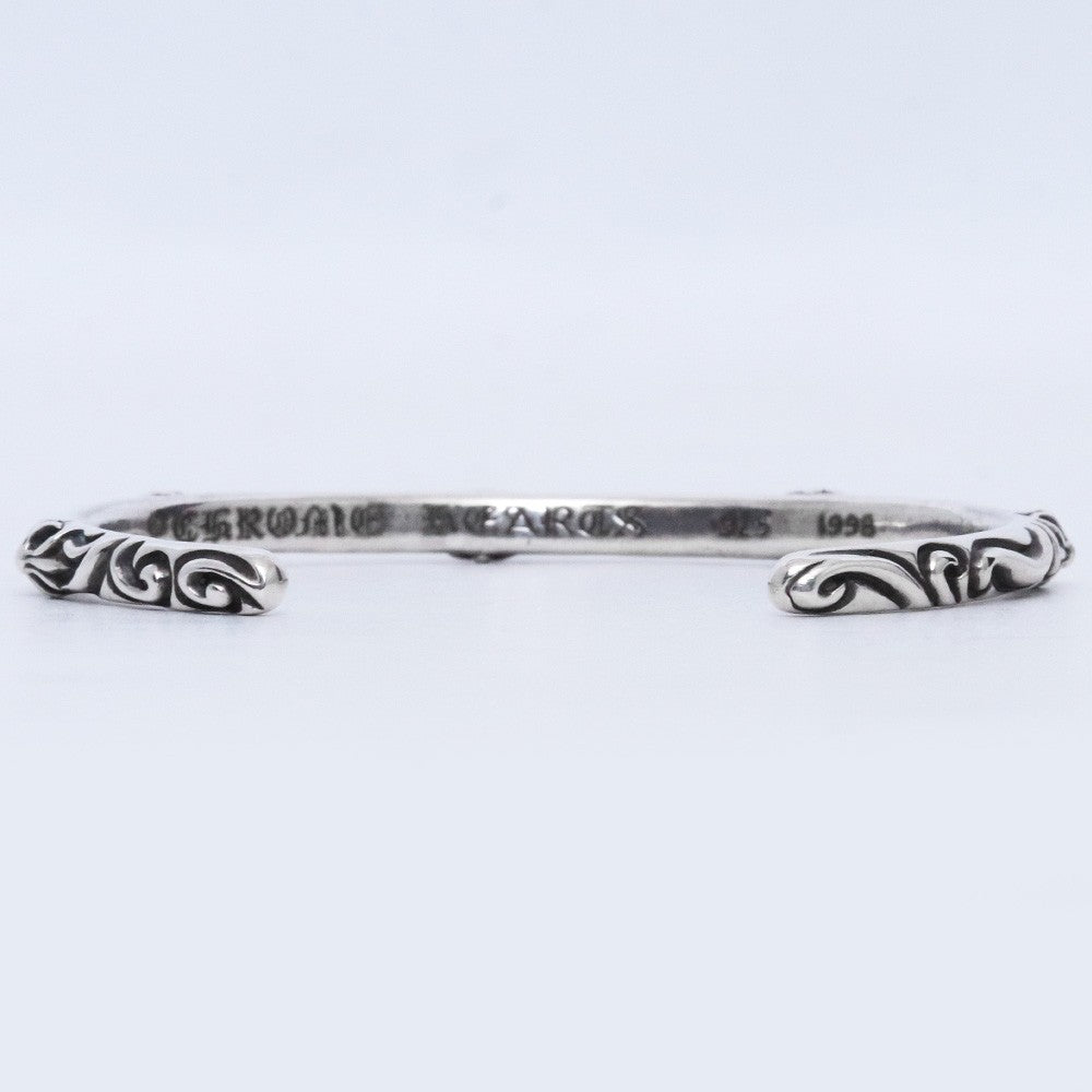 CHROME HEARTS SBT Band Bangle Silver Size M