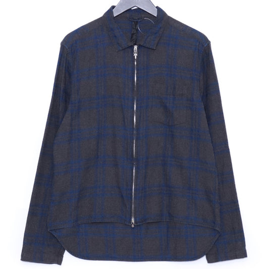 CHROME HEARTS Y NOT HEYWOOD Dagger Zip Shirt Gray Size M
