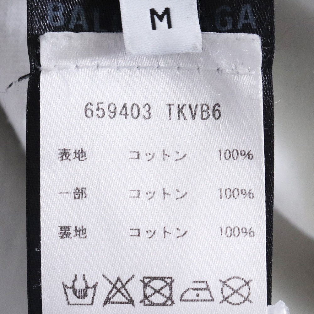 BALENCIAGA 21SS Caps Destroyed Hoodie Green Size M