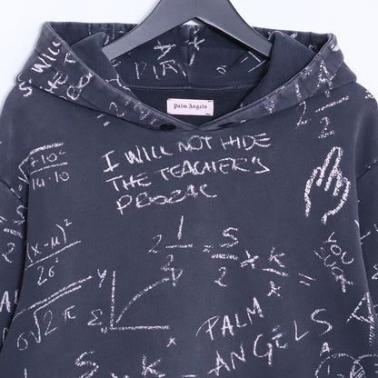 PALM ANGELS 17AW Vintage Wash Pullover Hoodie Gray Size S