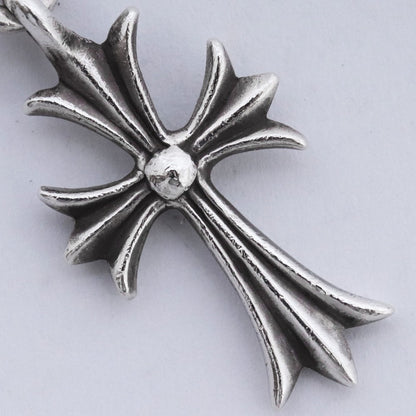CHROME HEARTS 1 Ball Tiny CH Cross Charm Silver Size F