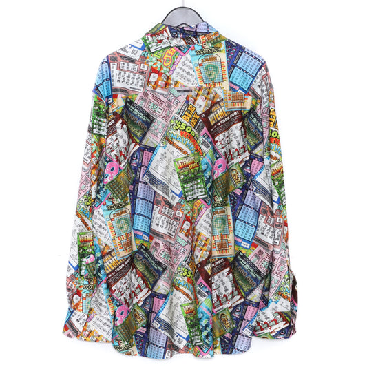 VETEMENTS 22AW Lottery Fluid Jersey Shirt Multi Size S