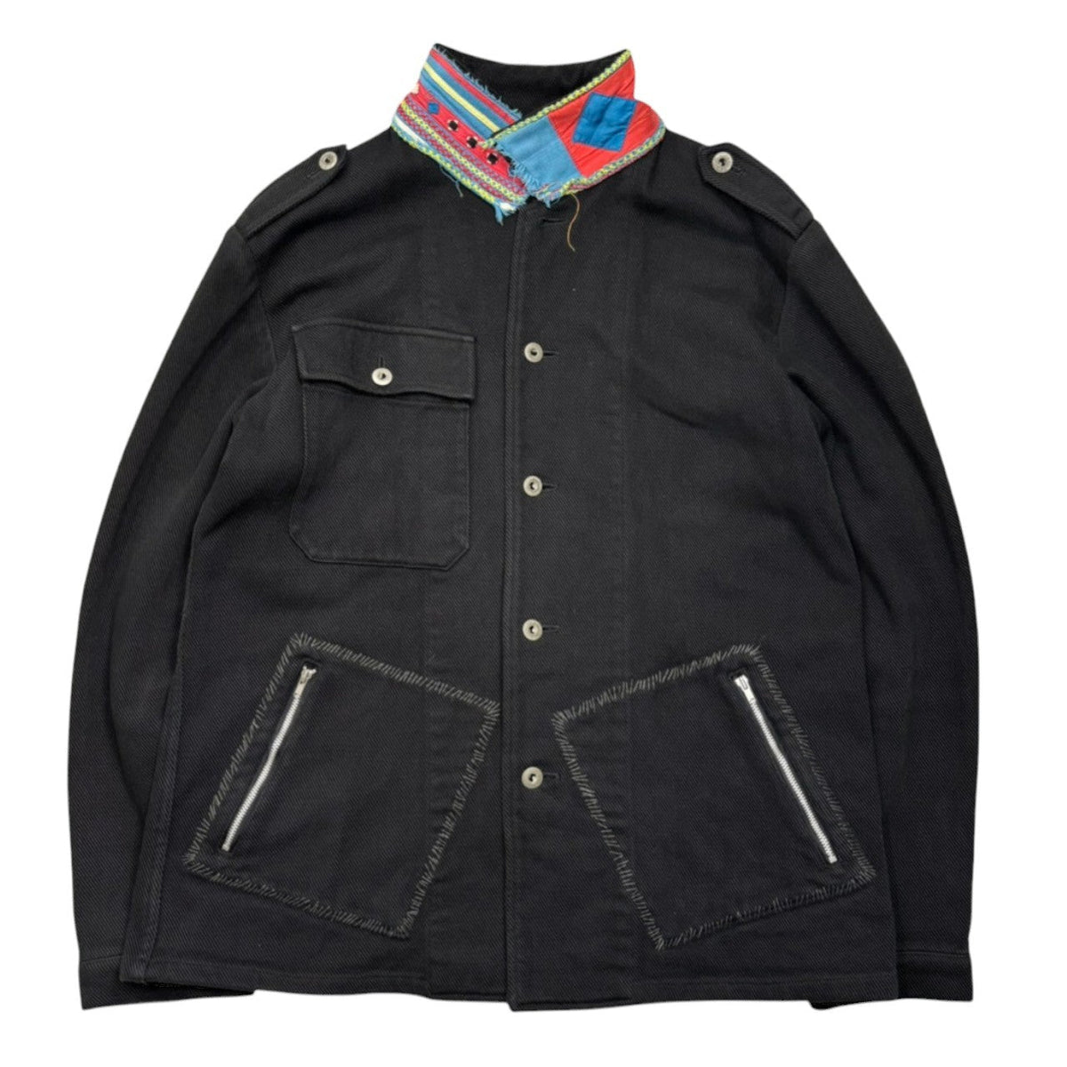 UNDERCOVERISM 03SS SCAB Afghan Collar Grunge Jacket Size L