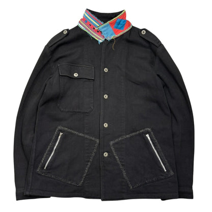 UNDERCOVERISM 03SS SCAB Afghan Collar Grunge Jacket Size L