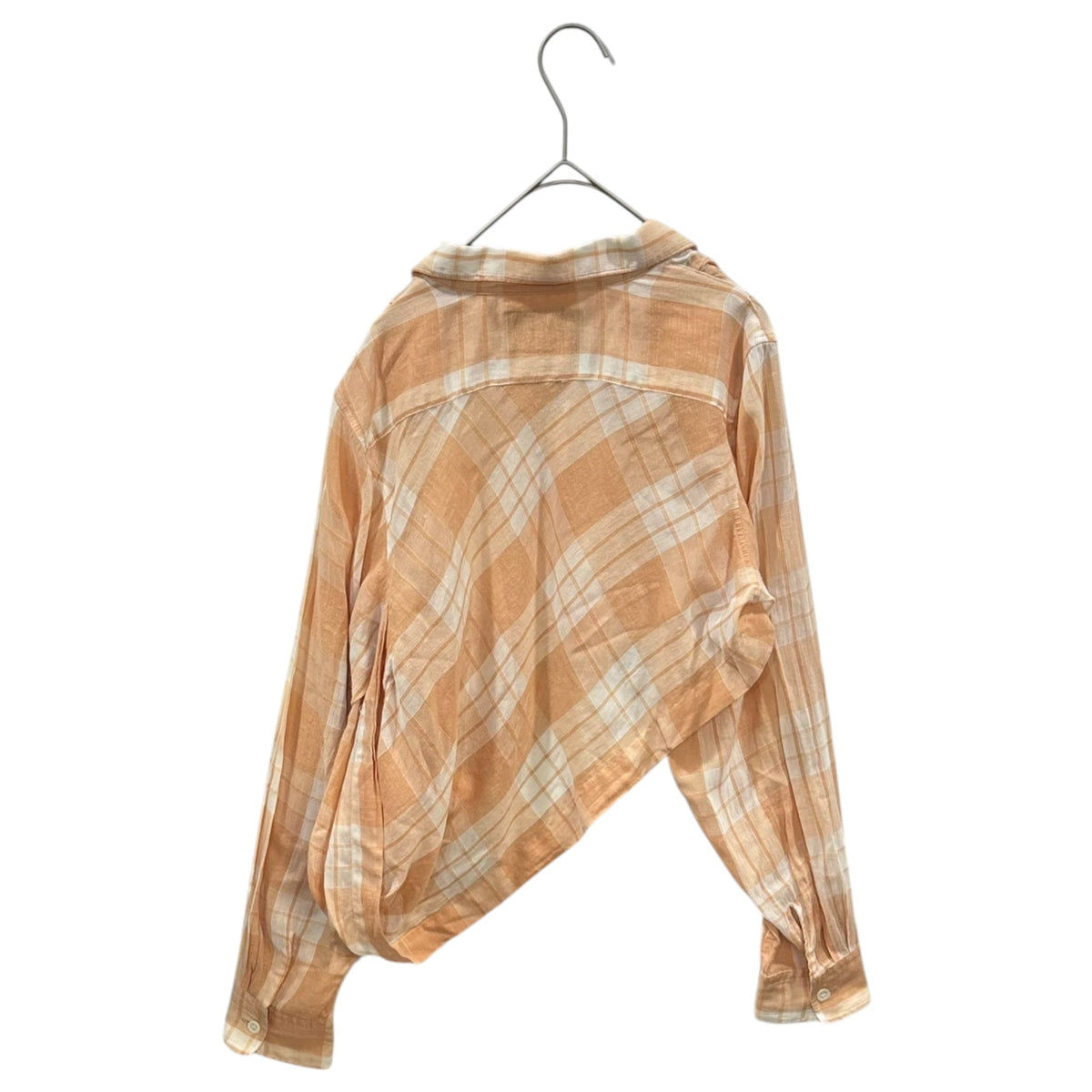 COMME des GARCONS FRANCE 80s Asymmetrical Check Shirt Size S