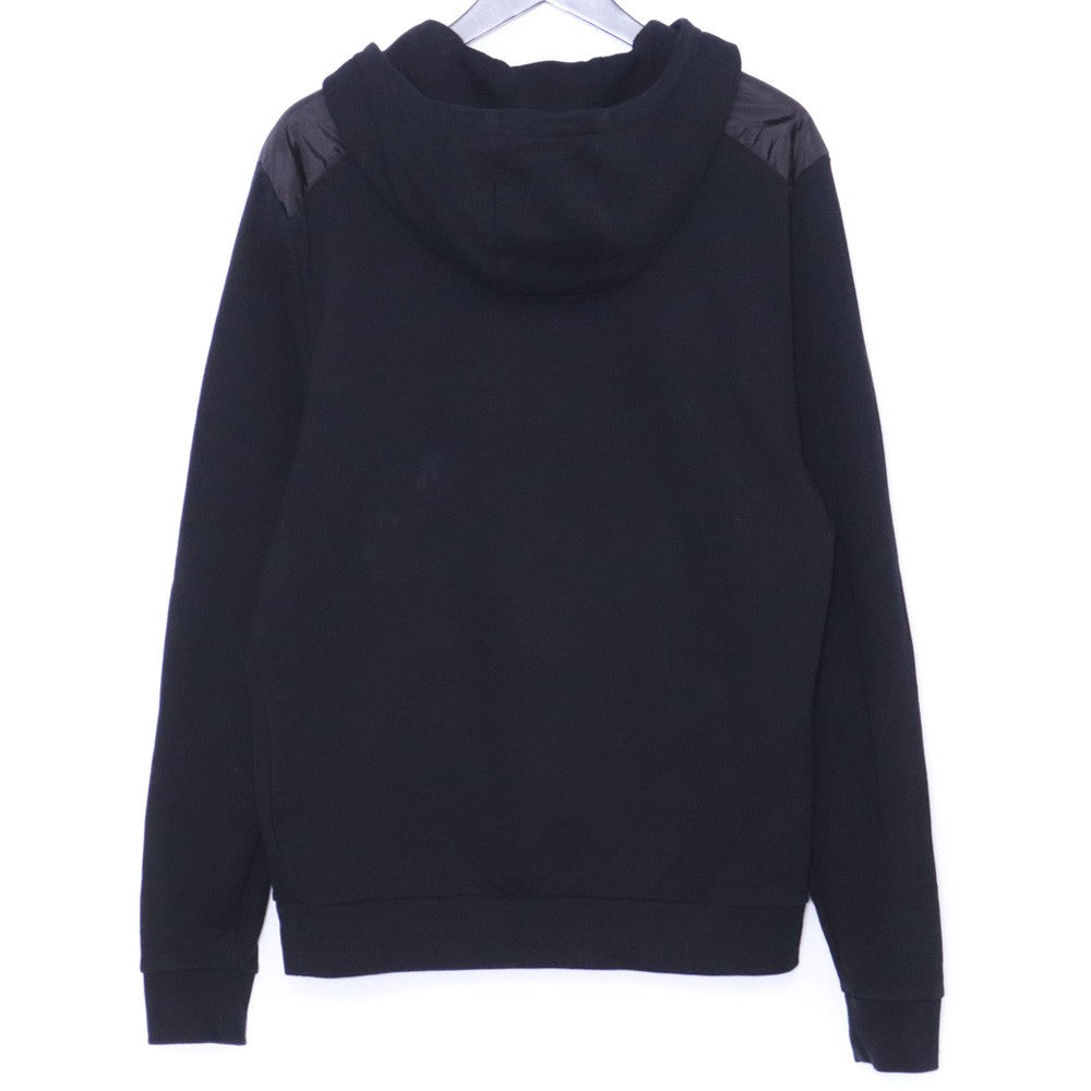 Prada Cotton Triangle Logo Hoodie Black Size M
