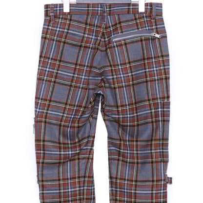 UNDERCOVER Zip Design Check Pants Gray Size 2