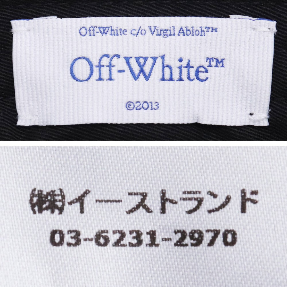 OFF-WHITE Ask Legal Baseball Cap Black Size L