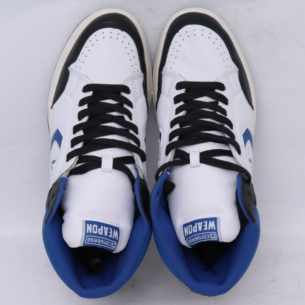 CONVERSE FRAGMENT DESIGN Weapon Mid White Blue Sneakers Size 27cm