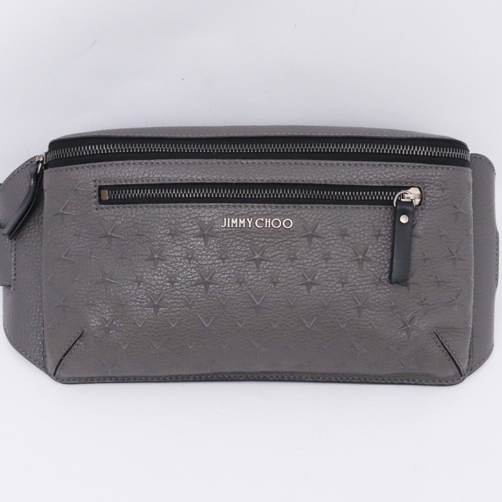 Jimmy Choo Gray Star Embossed Sling Bag Size F