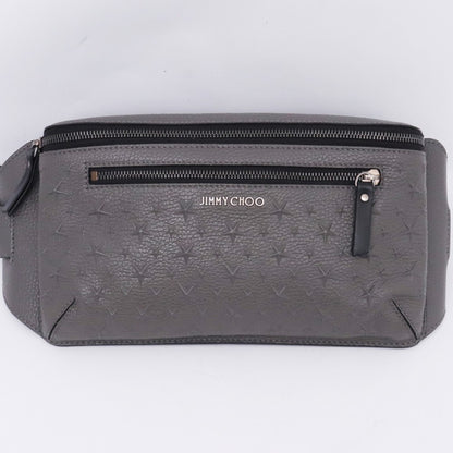 Jimmy Choo Gray Star Embossed Sling Bag Size F