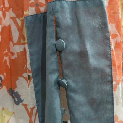 LOUIS VUITTON Halter-Neck Monogram Cotton Dress Size 34