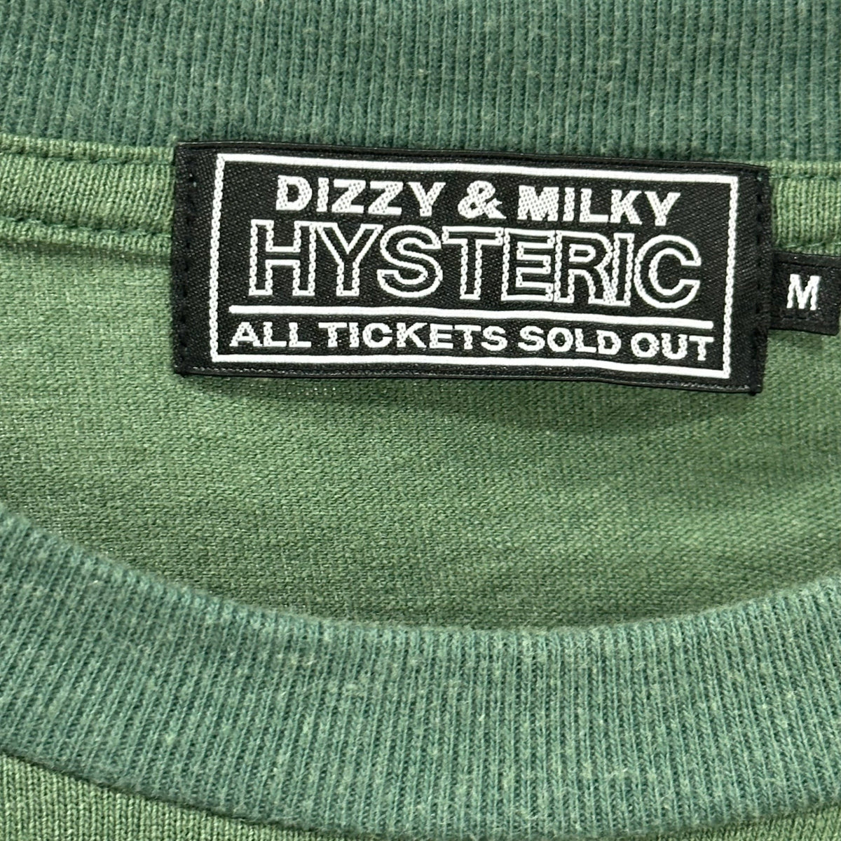 HYSTERIC GLAMOUR 25AW LADYLAND ACADEMY T-Shirt Green Size M
